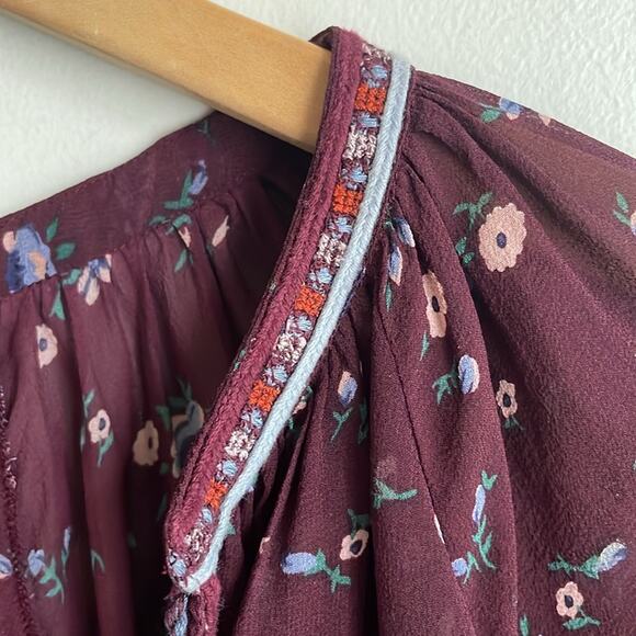 Ulla Johnson Lida Floral Silk Blouse - Picture 8 of 16